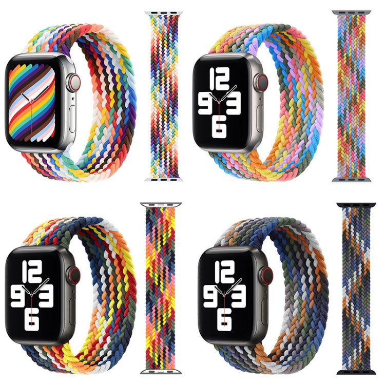 Metal Head Braided Nylon Replacement Watchbands, Size: M 145mm For Apple Watch Series 6 & SE & 5 & 4 40mm / 3 & 2 & 1 38mm, M 145mm 40mm / 38mm