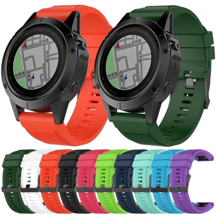 For Garmin Fenix 5X (26mm) Fenix3 / Fenix3 HR Silicone Replacement Wrist Strap Watchband