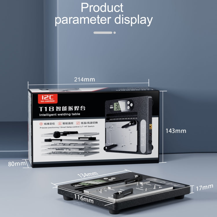 i2C T18 LCD Display PCB Motherboard Layered Desoldering Station With Universal Module, With Universal Module