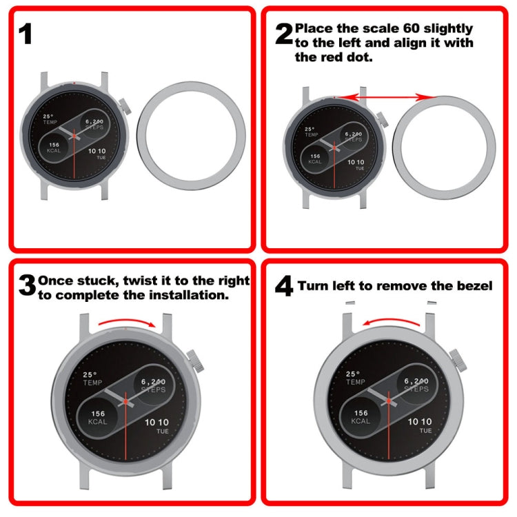 Smart Watch Metal Bezel Ring Frame Without Words Version, For Nothing CMF Watch Pro 2