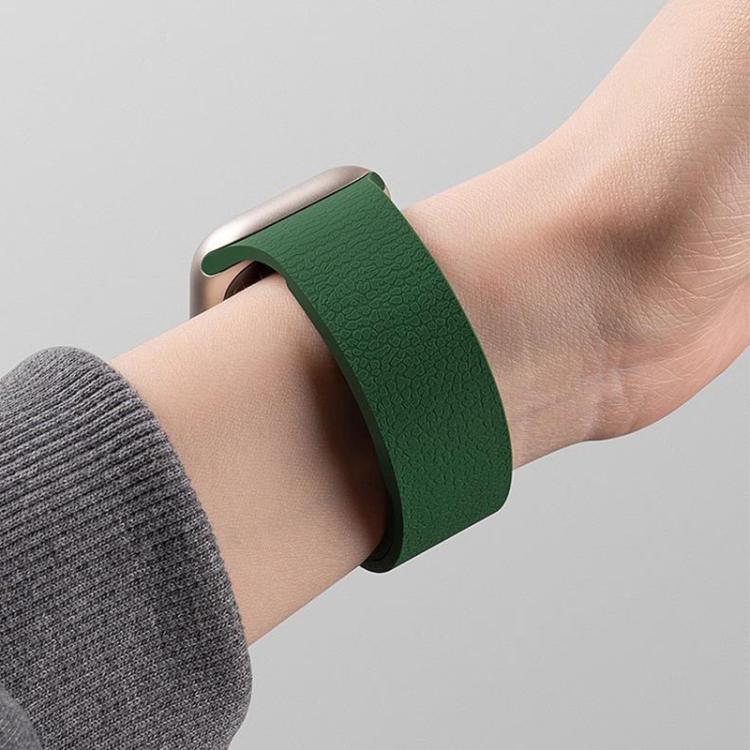 xDfind Litchi Texture Magnetic Silicone Watch Band, For Fitbit Charge 5 / Charge 6, For Fitbit Versa 4/Versa3/Sense2/Sense, For Fitbit Inspire 2 / Ace 3, For Fitbit Charge 4 / Charge 3