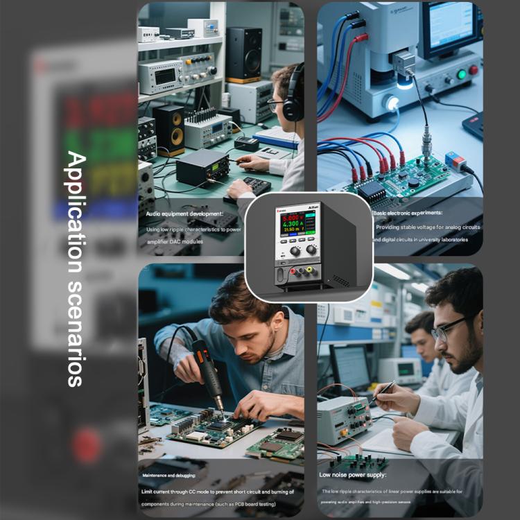 Aixun SP3005 Intelligent Interconnection CNC Programmable DC Power Supply, Aixun SP3005 EU Plug