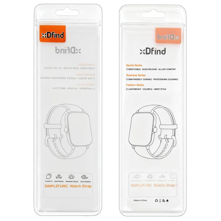 xDfind Ocean Dual Pin Buckle Silicone Watch Band, For Suunto 9 / 7 / Spartan Sport