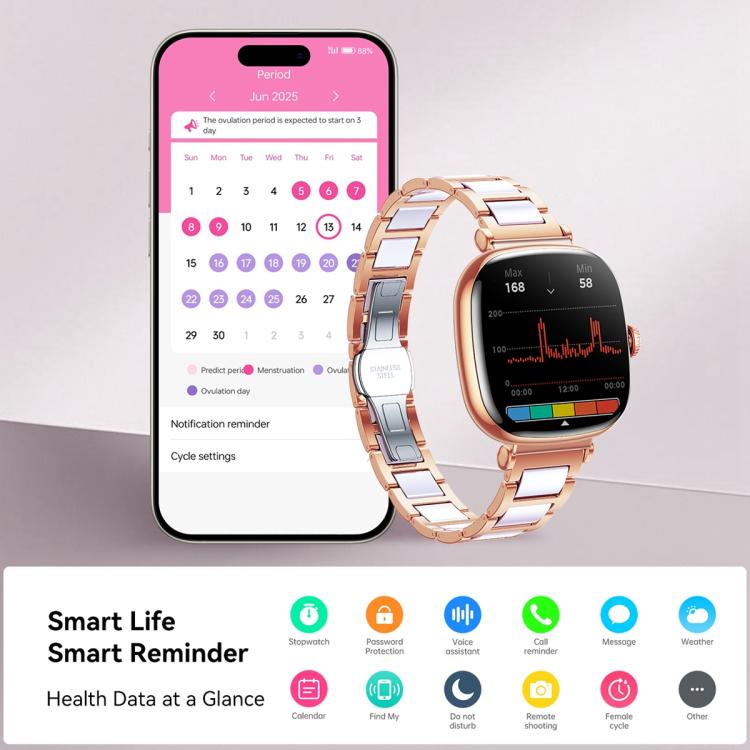 JOYROOM JR-FS1 Star Series 1.7 inch AMOLED Screen 1 ATM Waterproof Smart Watch