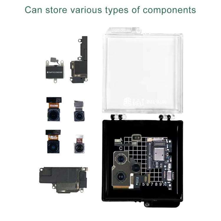 BEST BST-R760 Mini Anti-static Transparent Self-adsorbing Chip Plastic Box, BEST BST-R760