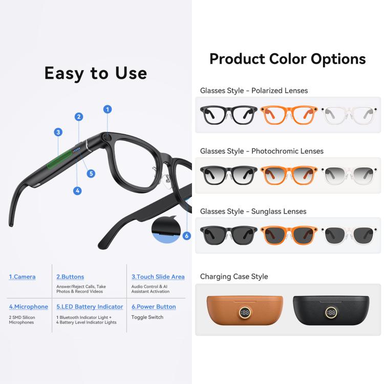 X01 Ultra Cycling Smart AI Sports Glasses 8MP HeyCyan, Six-axis Image Stabilization, Wi-Fi, BT Call, AI Voice Assistant, AI Translation