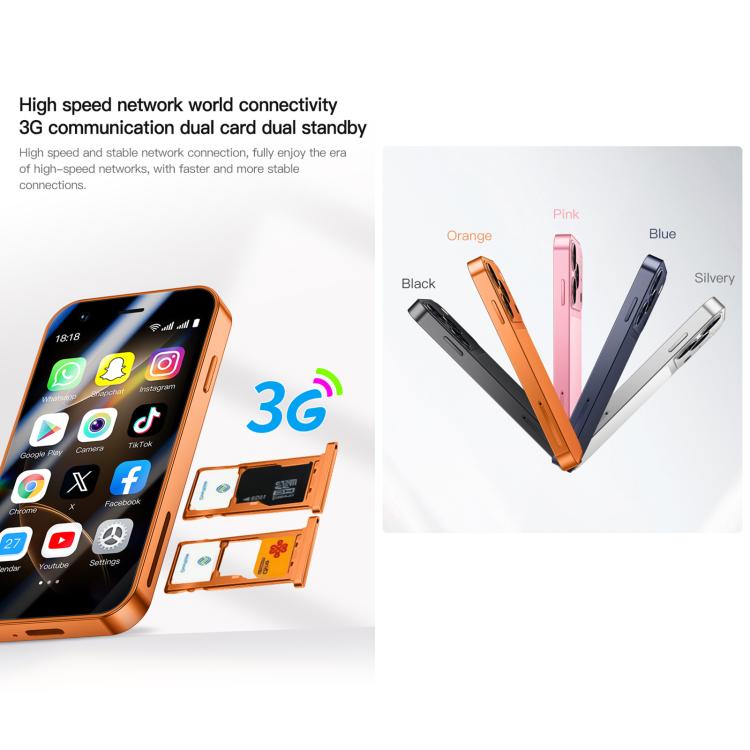 A17 mini, 2GB+16GB, 3.0 inch Android 8.1 MTK6580 Quad Core, Network: 3G, Dual SIM