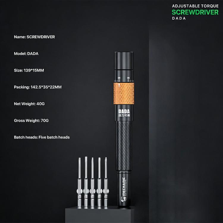 Mechanic DADA Auto-Lock Adjustable Torque Screwdriver Set, Mechanic DADA