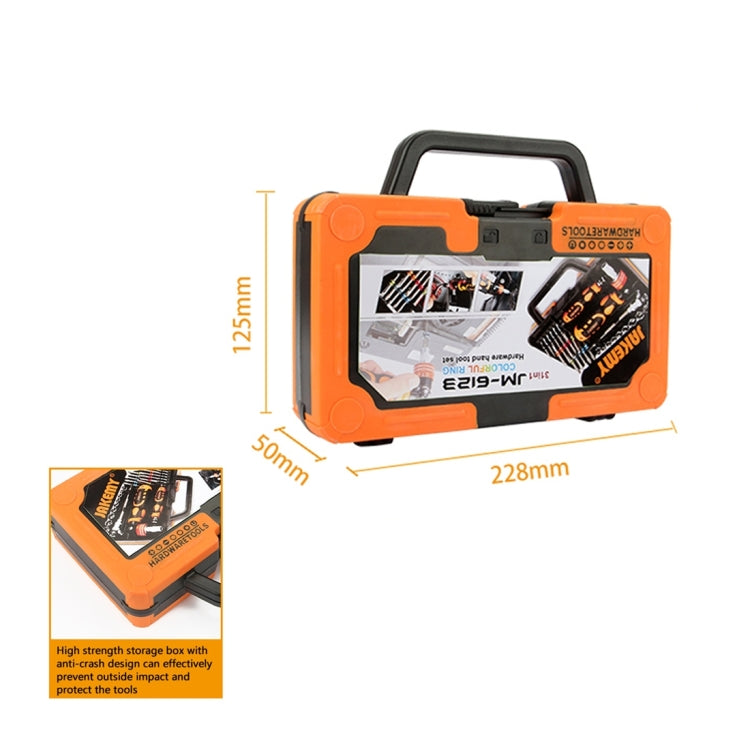 JAKEMY JM-6123 31 in 1 Color Ring Professional Screwdriver Repair Tool Set, JM-6123 31 in 1