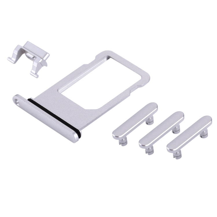 Card Tray + Volume Control Key + Power Button + Mute Switch Vibrator Key for iPhone 8, For iPhone 8