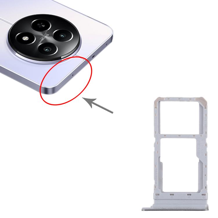 For Realme 12x 5G RMX3997 10pcs Original SIM Card Tray + SIM Card Tray / Micro SD Card Tray, For Realme 12x 5G (Original)