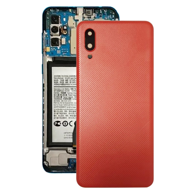 For Samsung Galaxy A02 Battery Back Cover with Camera Lens Frame, For Samsung Galaxy A02, For Samsung Galaxy A02(With Camera Lens)