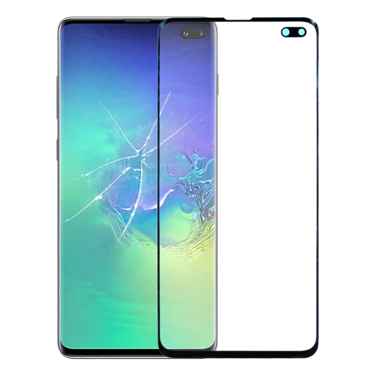 For Samsung Galaxy S10+ Front Screen Outer Glass Lens with OCA Optically Clear Adhesive , For Samsung Galaxy S10+