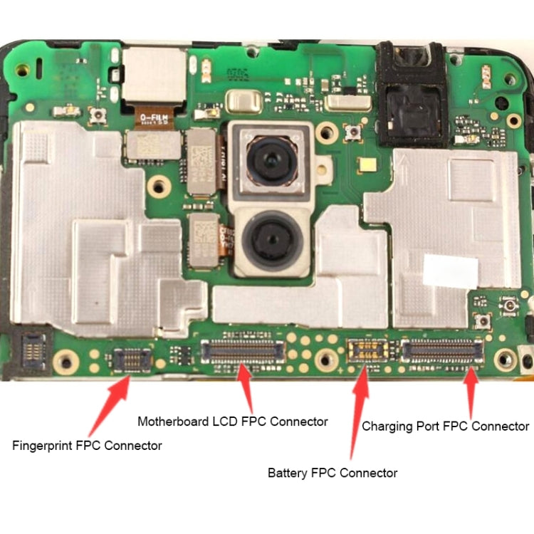 10 PCS Motherboard LCD Display FPC Connector for Huawei Y7 Prime (2018), For Huawei Y7 Prime (2018)