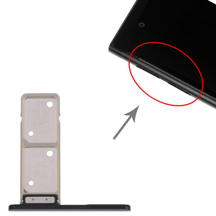 SIM Card Tray + SIM Card Tray for Sony Xperia XA1 Plus, For Sony Xperia XA1 Plus (Dual Card)