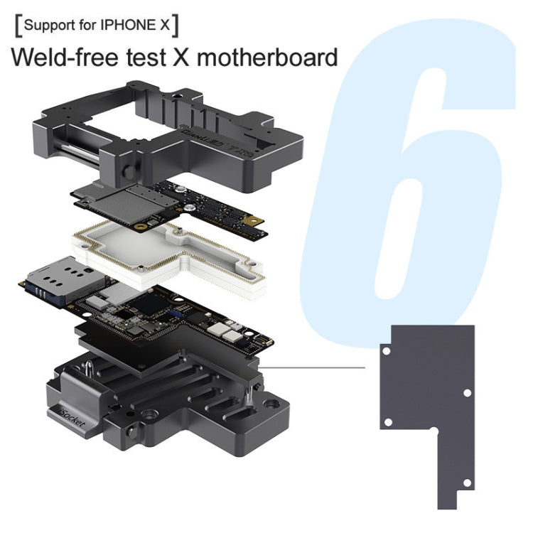 Qianli iSocket 3 In 1 Motherboard Layered Test Frame Upper Lower Layers Logic Board Function Fast Test Holder For iPhone X / XS / XS Max, Qianli iSocket For iPhone X / XS / XS Max
