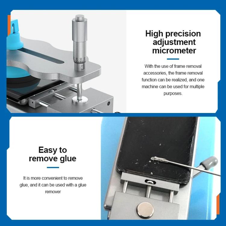 SUNSHINE S-918F Plus 5 In 1 Curved Screen Separator Mobile Phone LCD Screen Repair Separator Heating Platform, S-918F Plus