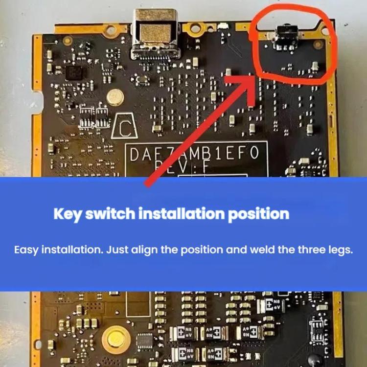 For Steam Deck 10pcs On/Off Keys Power Buttons Tap Switches, Power Buttons