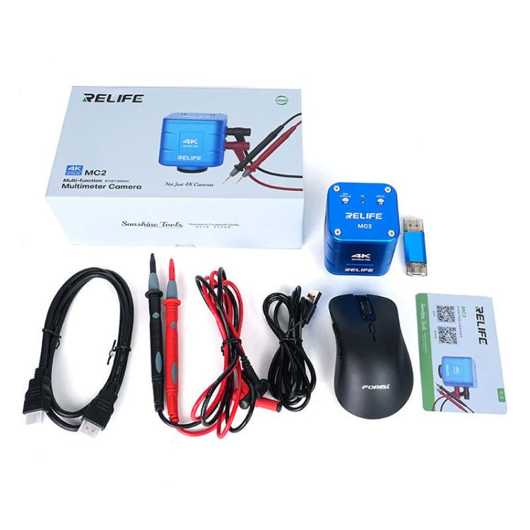 Multifunctional Multimeter 4K Camera Magnifier Microscope Camera, RELIFE MC2