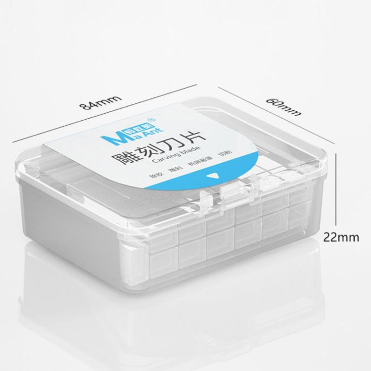 MaAnt M077 150pcs /Box Double-sided Flat Blade Cell Phone Repair Back Cover Removal Artistic Engraving Knife Blade, No. 4, No. 4A, No. 11, No. 16, No. 17