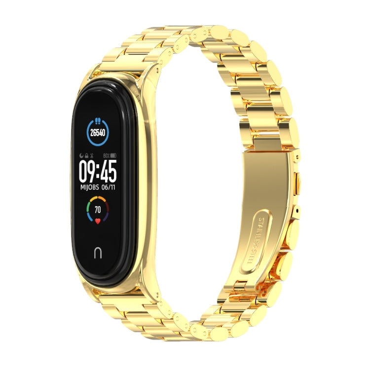 Mijobs Stainless Steel Metal Watch Band for Xiaomi Mi Band 5 & 6