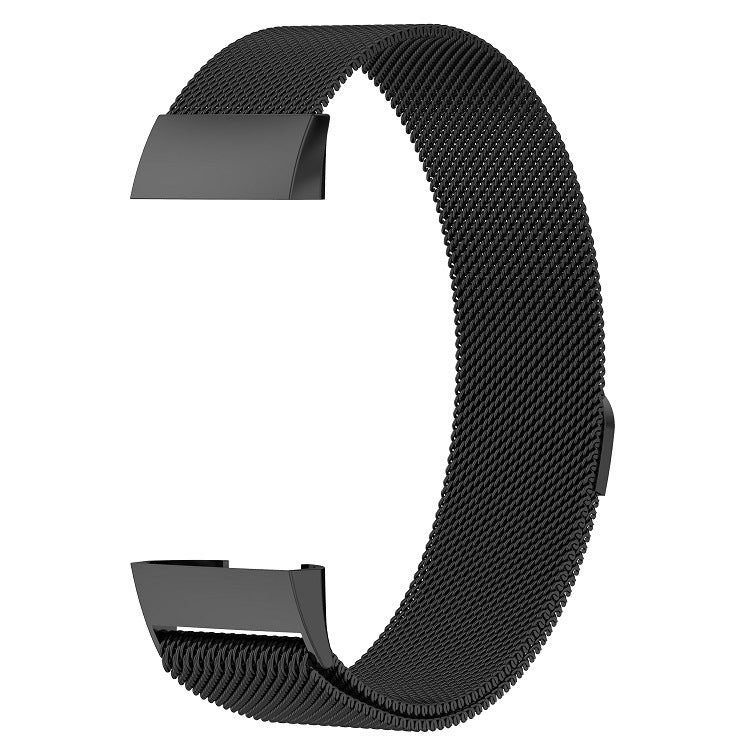 Stainless Steel Magnet Watch Band for FITBIT Charge 3, Size:Large, 217x18mm