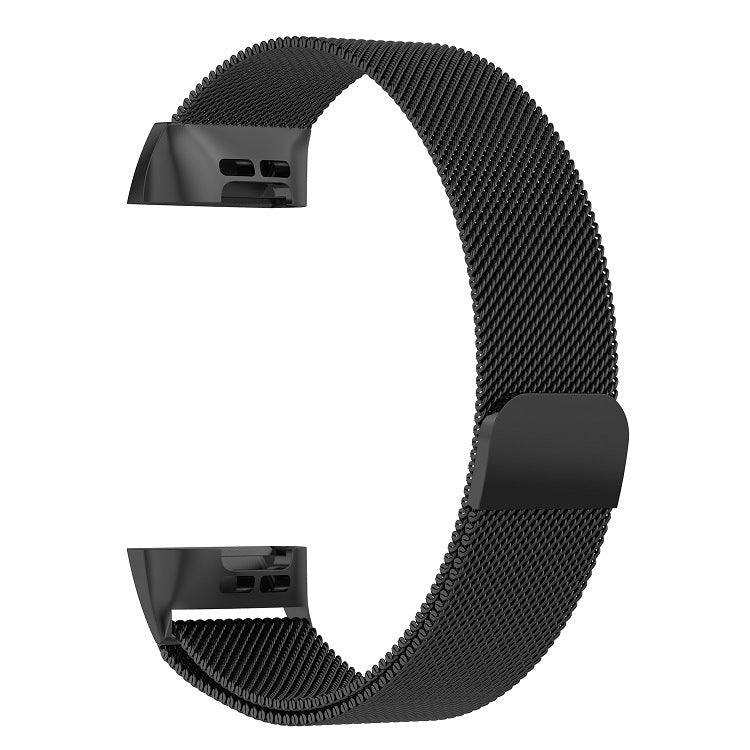 Stainless Steel Magnet Watch Band for FITBIT Charge 3, Size:Large, 217x18mm