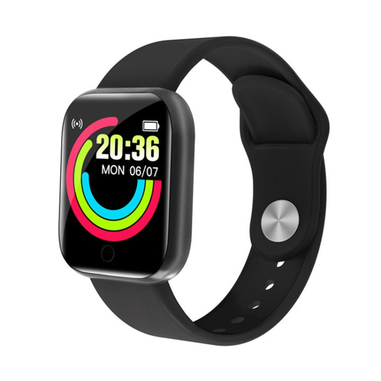 Y68 1.44 inch Smart Watch, Support Heart Rate Blood Pressure Blood Oxygen Monitoring, Y68 White, Y68 Black, Y68 Pink