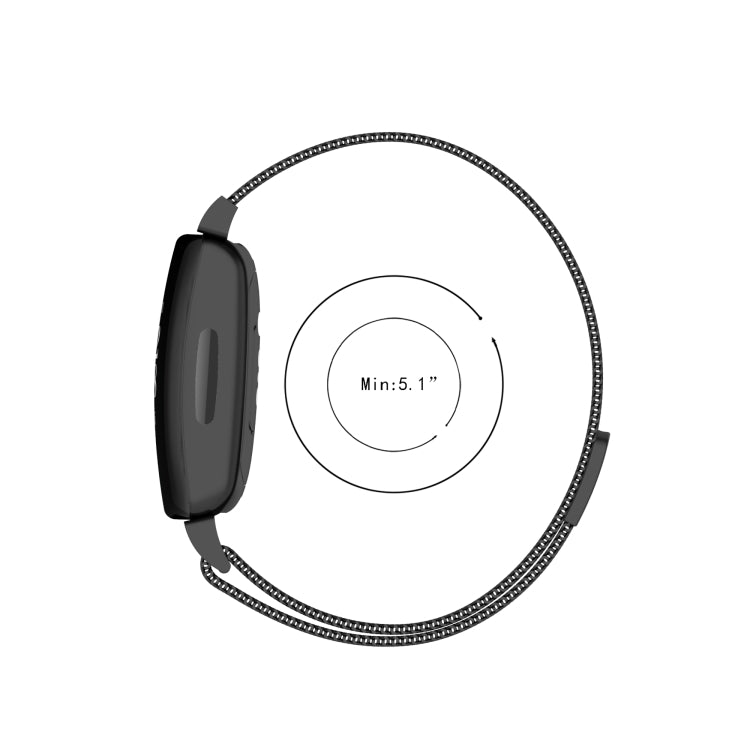 For Fitbit Inspire 2 Milanese Replacement Wrist Strap Watchband, S, L