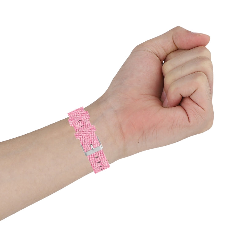 Universal Nylon Canvas Replacement Wrist Strap Watchband, For Garmin Forerunner 35 / 30