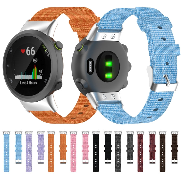 Universal Nylon Canvas Replacement Wrist Strap Watchband, For Garmin Forerunner 35 / 30