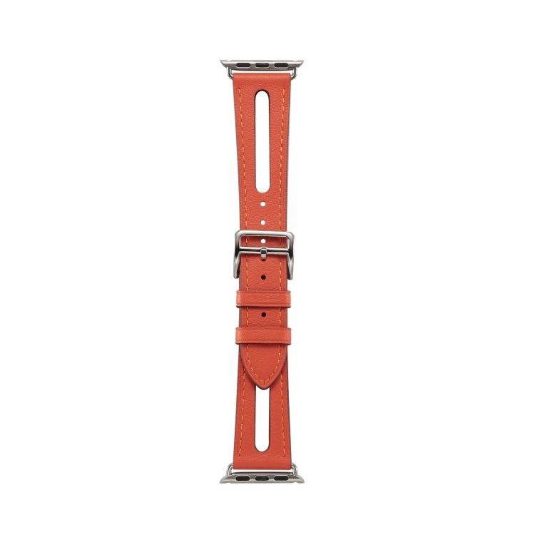 Top-grain Leather Watchband For Apple Watch Series 6 & SE & 5 & 4 44mm / 3 & 2 & 1 42mm