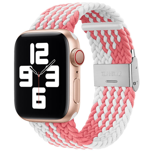Braided + Stainless Steel Replacement Watchbands For Apple Watch Series 6 & SE & 5 & 4 44mm / 3 & 2 & 1 42mm, For Apple Watch Ultra 49mm / Series 8&7 45mm / SE 2&6&SE&5&4 44mm / 3&2&1 42mm, For Apple Watch Series 7 45mm / 6 & SE & 5 & 4 44mm           ...