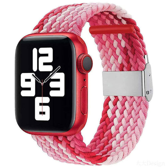 Braided + Stainless Steel Replacement Watchbands For Apple Watch Series 6 & SE & 5 & 4 44mm / 3 & 2 & 1 42mm, For Apple Watch Ultra 49mm / Series 8&7 45mm / SE 2&6&SE&5&4 44mm / 3&2&1 42mm, For Apple Watch Series 7 45mm / 6 & SE & 5 & 4 44mm           ...