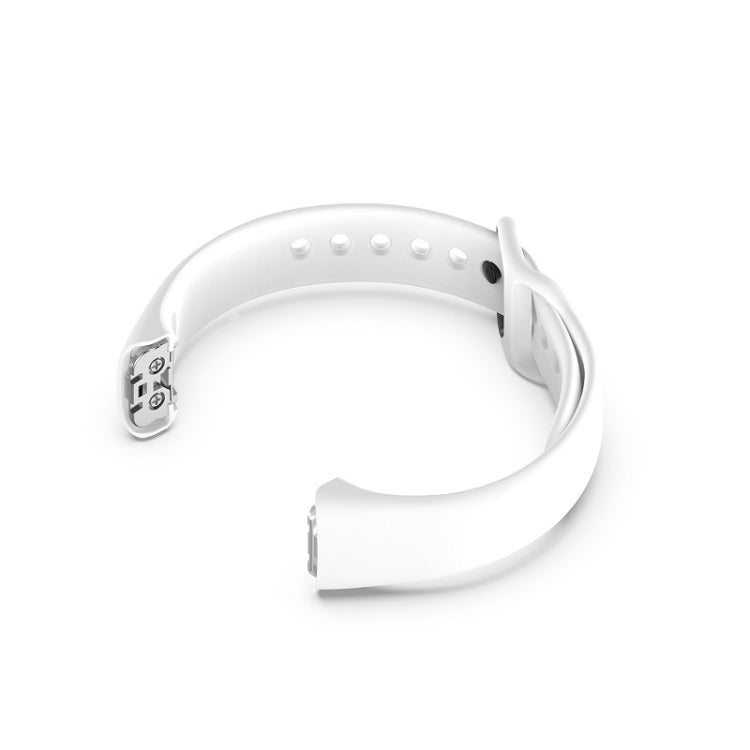 For Samsung Galaxy Fit SM-R370 Silicone Steel Shrapnel Black Buckle Replacement Strap Watchband