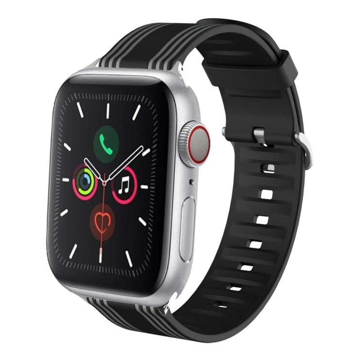 Silicone Replaceable Watch Strap, For Apple Watch Ultra 49mm / Series 8&7 45mm / SE 2&6&SE&5&4 44mm / 3&2&1 42mm, For Apple Watch Series 8&7 41mm / SE 2&6&SE&5&4 40mm / 3&2&1 38mm, For Apple Watch Series 7 45mm / 6 & SE & 5 & 4 44mm / 3 & 2 & 1 42mm   ...