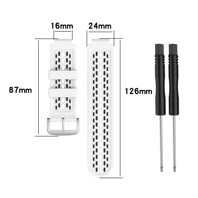 For Garmin Approach S2 / S4 Two-color Silicone Replacement Strap Watchband, For Garmin Approach S2 / S4