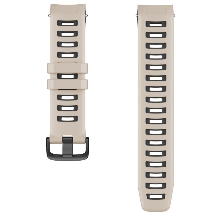 For Garmin Instinct / Instinct Esports Two-color Silicone Replacement Strap Watchband
