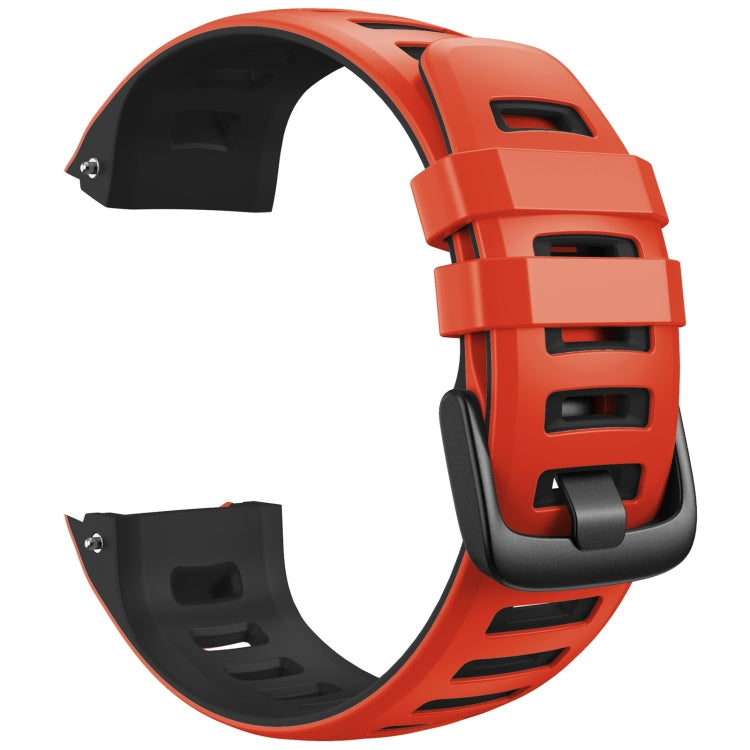 For Garmin Instinct / Instinct Esports Two-color Silicone Replacement Strap Watchband
