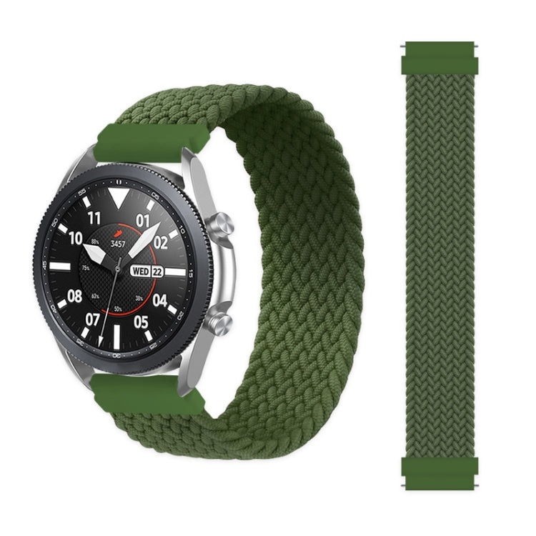 For Samsung Galaxy Watch Active / Active2 40mm / Active2 44mm Adjustable Nylon Braided Elasticity Replacement Strap Watchband, 125mm, 135mm, 145mm, 155mm