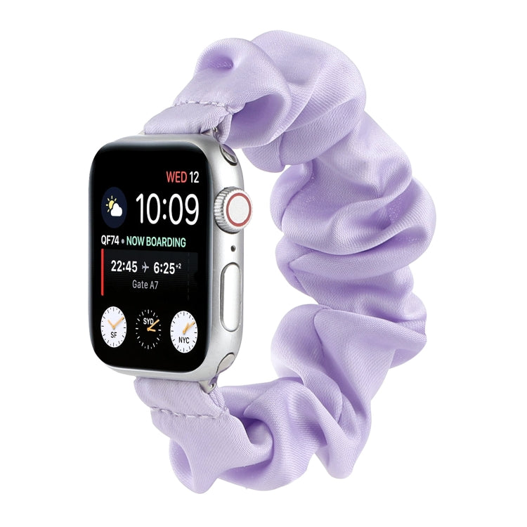 Scarf Hair Tie Replacement Watchbands For Apple Watch Series, 7 45mm / 6 & SE & 5 & 4 44mm / 3 & 2 & 1 42mm, 7 41mm / 6 & SE & 5 & 4 40mm / 3 & 2 & 1 38mm