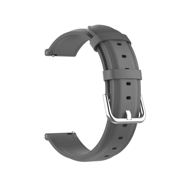 For Huawei Watch 3 / 3 Pro 22mm Round Tail Leather Replacement Strap Watchband