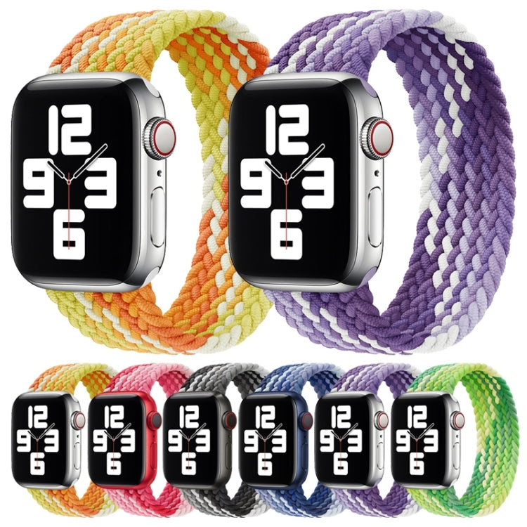 Single Loop Weaving Nylon Replacement Watchband, Size: L 155mm For Apple Watch Series 6 & SE & 5 & 4 40mm / 3 & 2 & 1 38mm, L 155mm 40mm / 38 mm