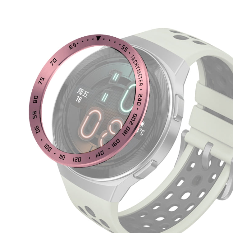 For Huawei Watch GT2e Smart Watch Stainless Steel Bezel Ring, A Version Time, E Version Speed
