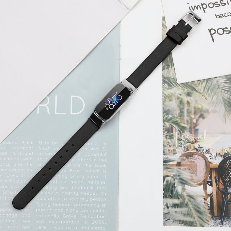 For Fitbit Luxe Leather Replacement Strap Watchband, S