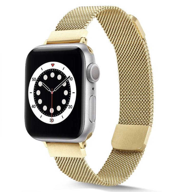 Small Waist Dual Section Milan Replacement Watchband For Apple Watch Series, 7 45mm / 6 & SE & 5 & 4 44mm / 3 & 2 & 1 42mm, 7 41mm / 6 & SE & 5 & 4 40mm / 3 & 2 & 1 38mm