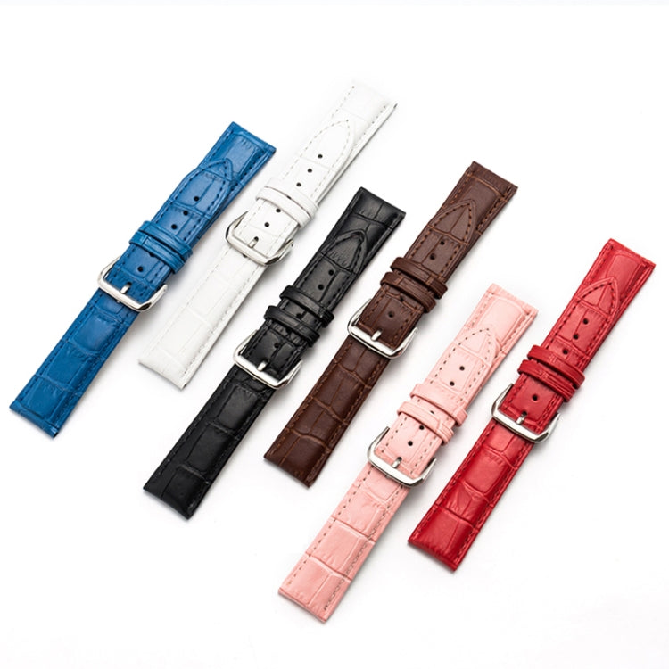 Two-layer Cowhide Leather Bamboo Joint Texture Replacement Strap Watchband, 10mm, 12mm, 14mm, 16mm, 18mm, 20mm, 22mm, 24mm