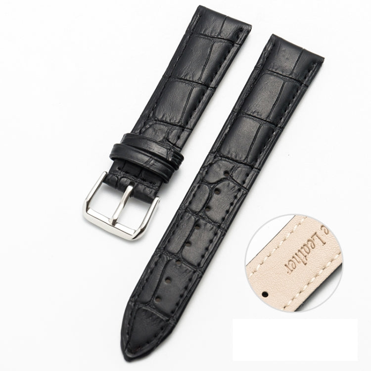 Two-layer Cowhide Leather Bamboo Joint Texture Replacement Strap Watchband, 10mm, 12mm, 14mm, 16mm, 18mm, 20mm, 22mm, 24mm