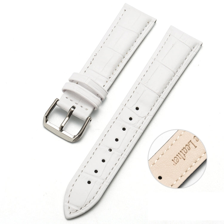 Two-layer Cowhide Leather Bamboo Joint Texture Replacement Strap Watchband, 10mm, 12mm, 14mm, 16mm, 18mm, 20mm, 22mm, 24mm