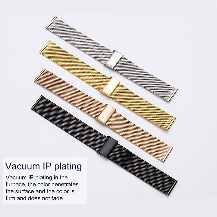 304 Stainless Steel Single Buckle Replacement Strap Watchband, 16mm, 18mm, 20mm, 22mm